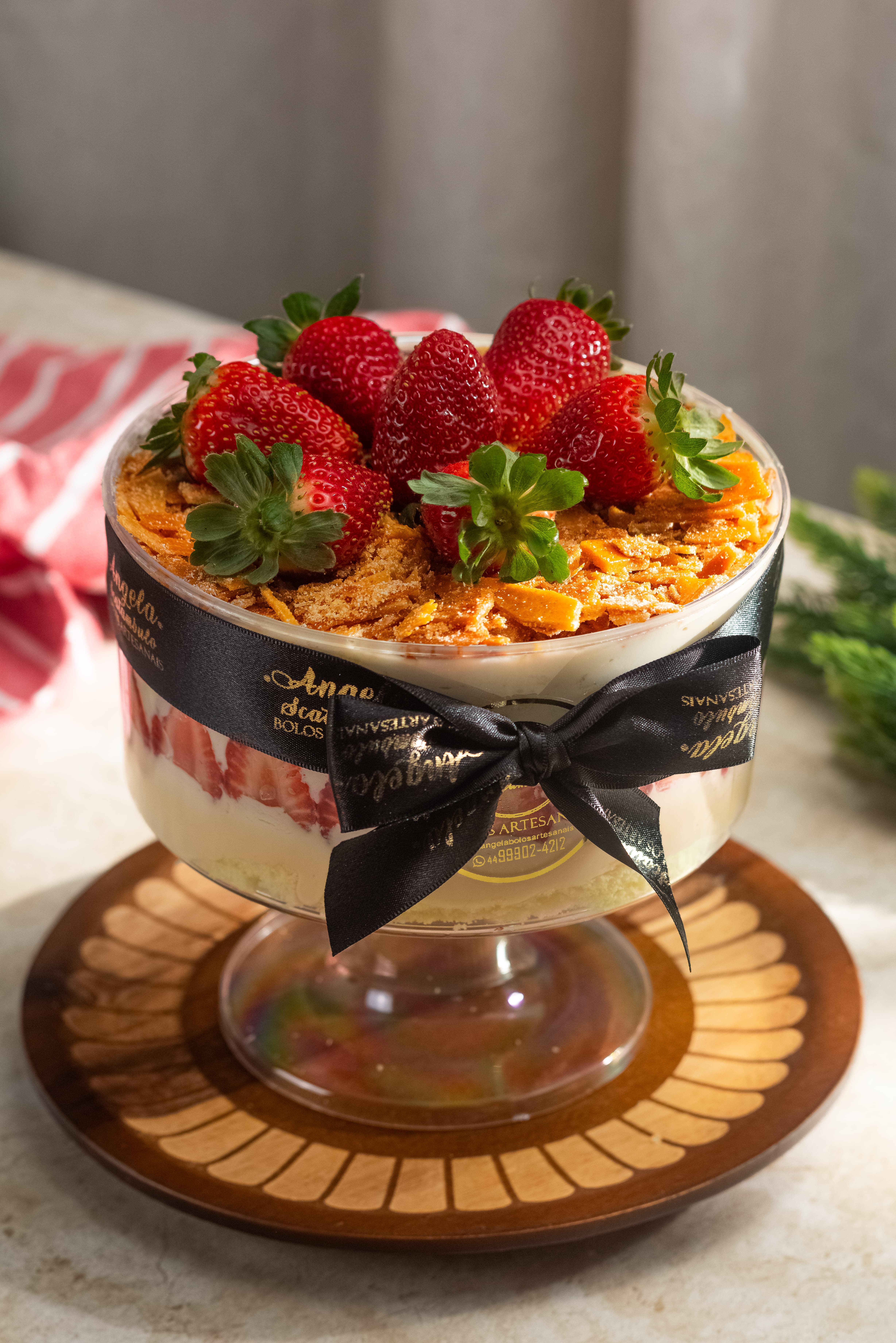 Bolo Nuvem de Morango